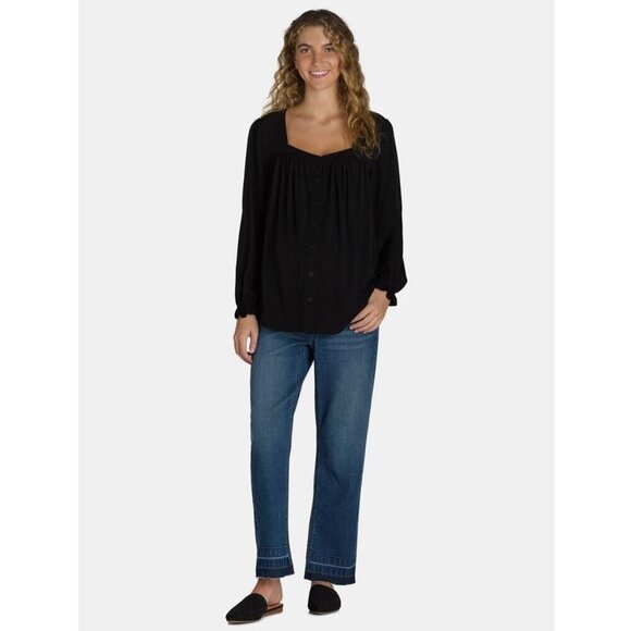 NEW  Time and Tru Maternity SZ XXL (20) Women's Straight Leg Dist… - Picture 2 of 9